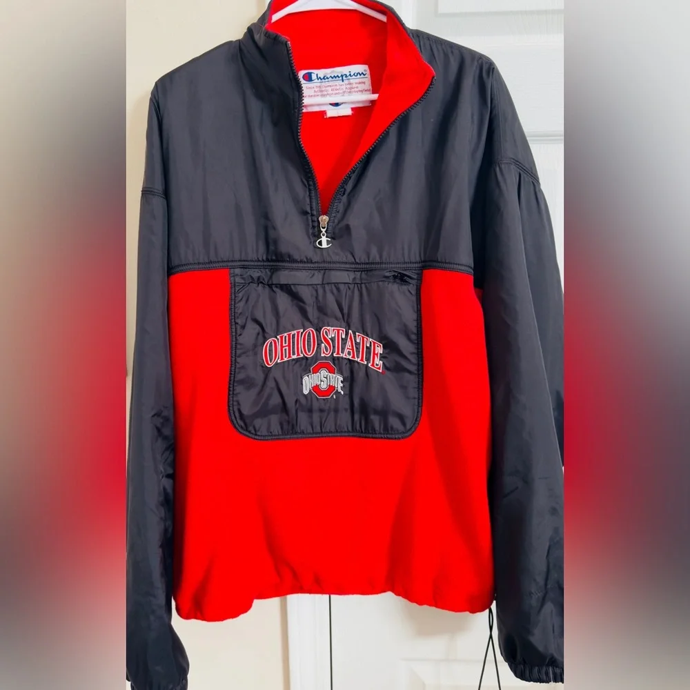 Vintage Champions The Ohio State Buckeyes‎ Men’s Large Long Sleeve Quarter Zip